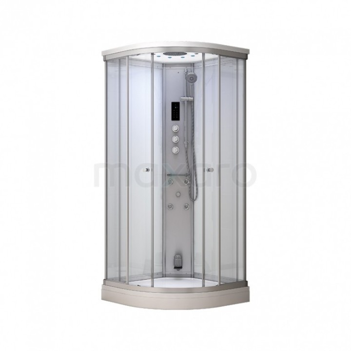 Parní sprchový box Mocoori Modera bílá verze 80x80x219cm