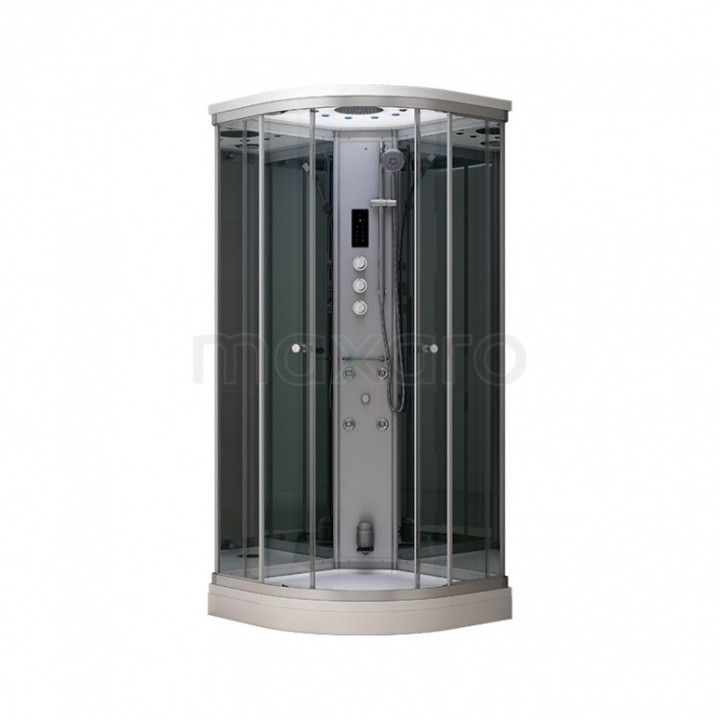 Parní sprchový box Mocoori Modera černá verze 80x80x219cm