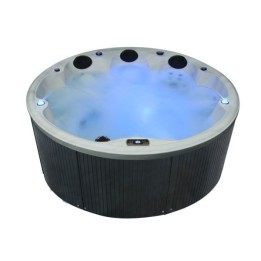 Venkovní vířivá vana EO-SPA IN-097 classic SilverMarble/šedá 224x224cm