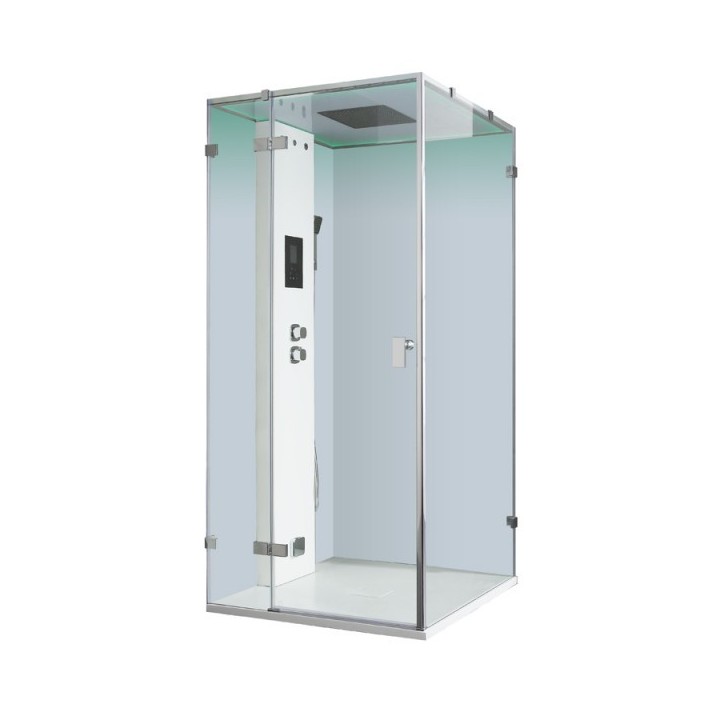 Parní box EAGO DZ1006F12 bez vaničky levá verze 100x100x215cm