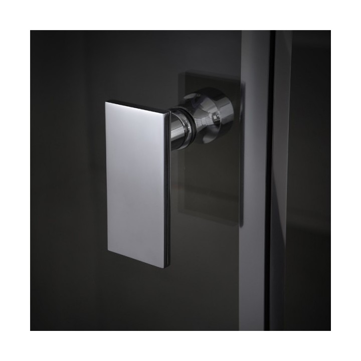 Parní box EAGO DZ108F15 bílá lesklá verze 90x90cm / pravá bez vaničky