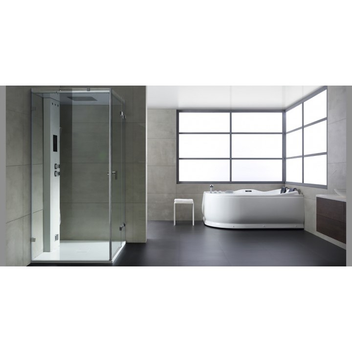 Hydromasážní vana AWT GE101E 180x120 levá