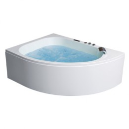 Hydromasážní vana AWT GE120TSL 190x130 (bluetooth, osvětlení trysek)