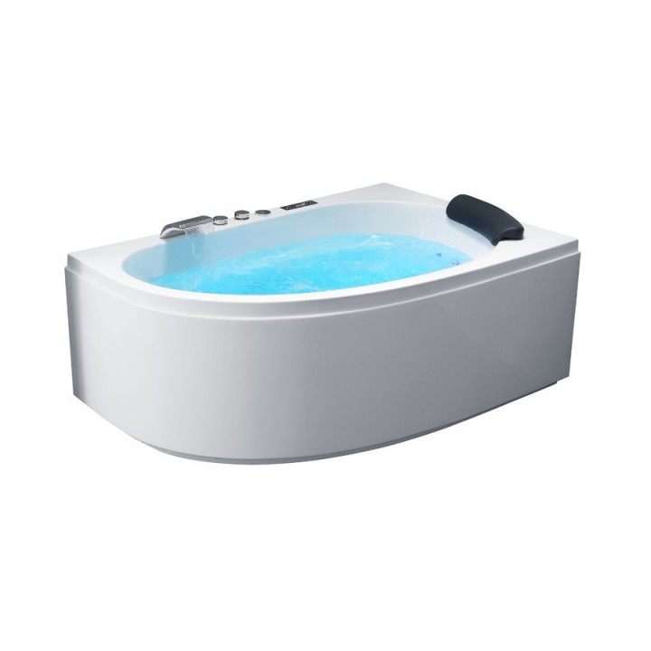 Hydromasážní vana AWT GE111TSL 150x100 pravá (bluetooth, osvětlení trysek)