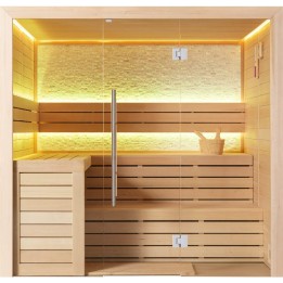 Finská sauna EAGO AWT E1602A hemlock 220×200 bez kamen