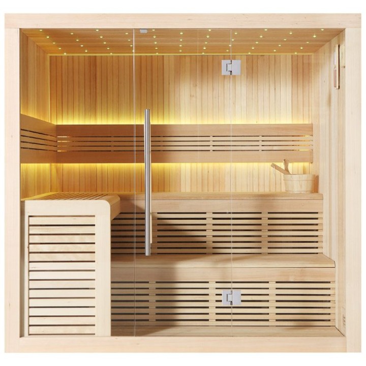 Finská sauna EAGO AWT E1112A hemlock 220×200 bez kamen