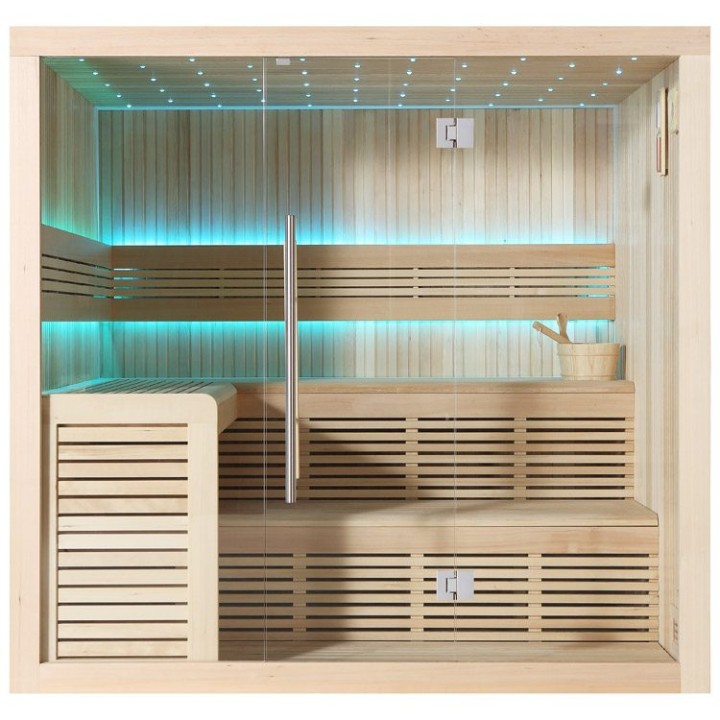 Finská sauna EAGO AWT E1112A hemlock 220×200 bez kamen
