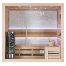 Finská sauna EAGO AWT E1106A hemlock 200×120 6,8 kW Cilindro