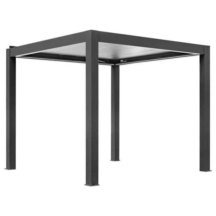 Pergola EAGO AWT P8-3A extreme černobílá 3×3 m elektrická