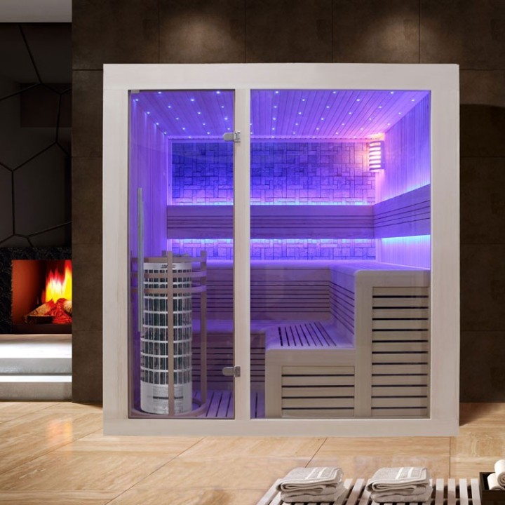 Luxusní finská sauna Bellagio EOSPA E1213C 180x180x210