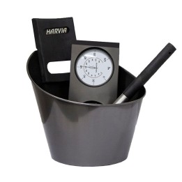 Příslušenství do sauny HARVIA 3dílná sada nerez SA007 černá
