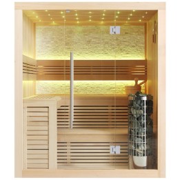 Finská sauna EAGO AWT E1102C hemlock 180×150 9 kW Cilindro