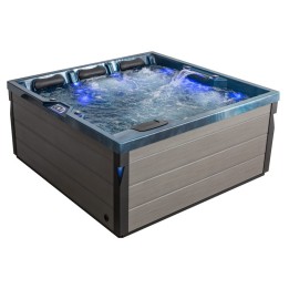Venkovní vířivka EAGO AWT IN-402 premium OceanWave 200×200 šedá