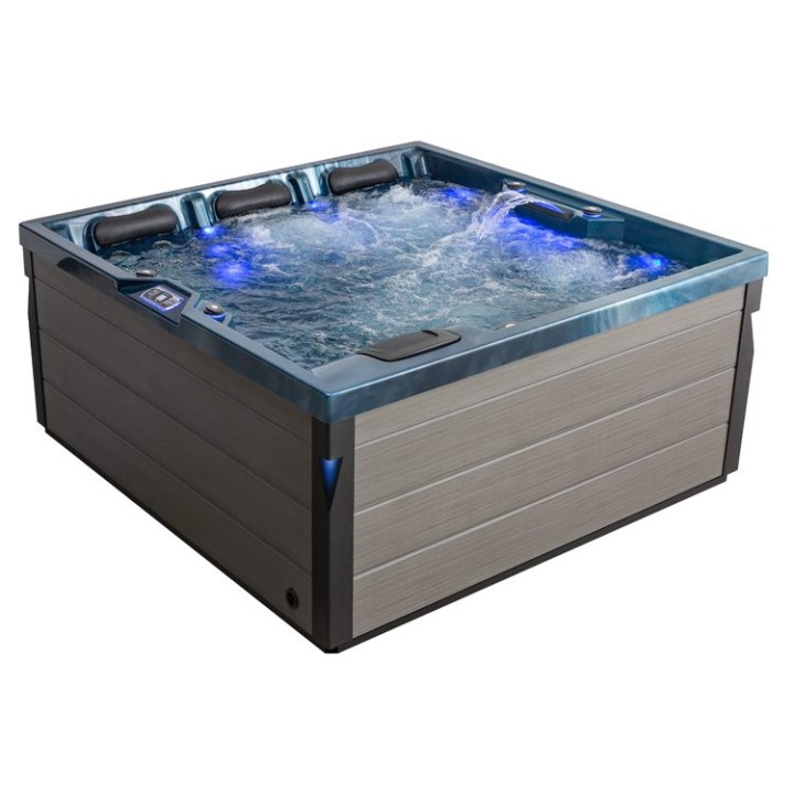 Venkovní vířivka EAGO AWT IN-402 premium OceanWave 200×200 šedá