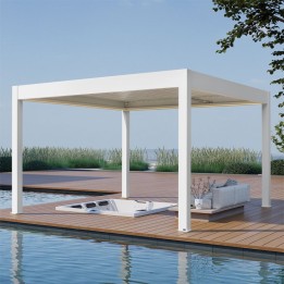 Pergola EAGO AWT P8-4A extreme bílá 4×4 m elektrická