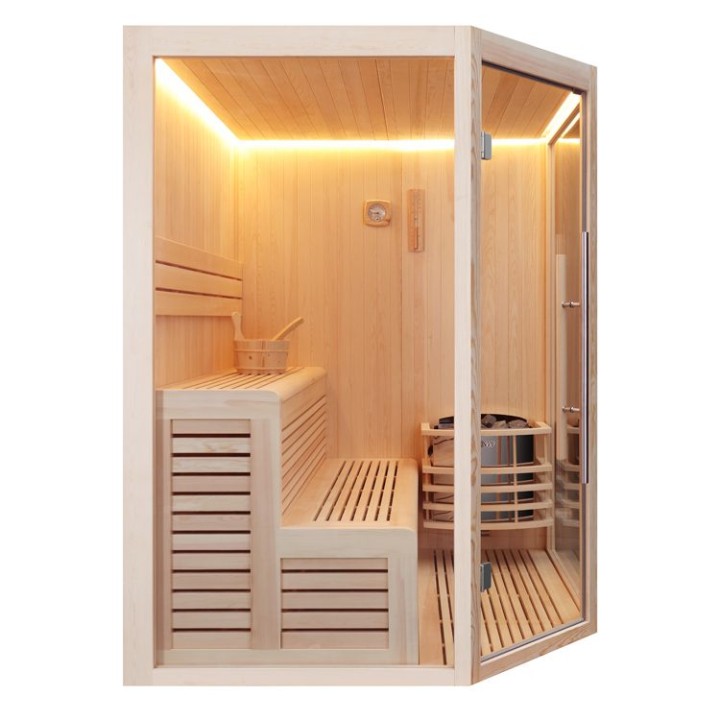 Finská sauna EAGO AWT E1801B borovice 160×160 6 kW Vega