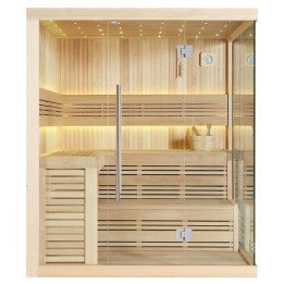 Finská sauna EAGO AWT E1115C hemlock 180×180 bez kamen