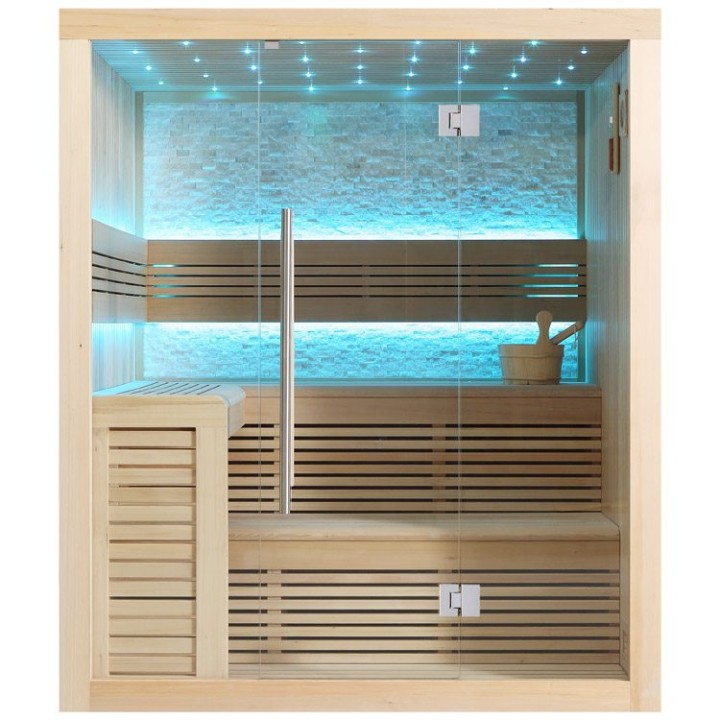 Finská sauna EAGO AWT E1102C hemlock 180×150 bez kamen