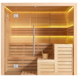 Finská sauna EAGO AWT E1613A hemlock 220×200 bez kamen