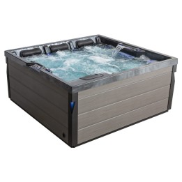 Venkovní vířivka EAGO AWT IN-402 premium CloudyBlack 200×200 šedá