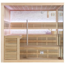Finská sauna EAGO AWT E1105A hemlock 220×200 bez kamen