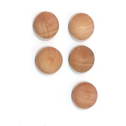 Krytky šroubů do sauny EAGO AWT Ø15 mm červený cedr 5 ks