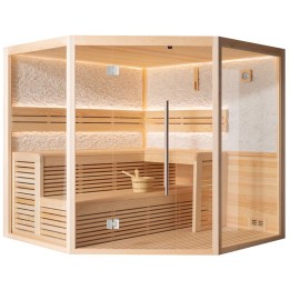 Finská sauna EAGO AWT E1816A borovice 220×220 bez kamen