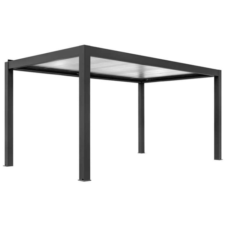 Pergola EAGO AWT P8-3C extreme černobílá 3×5 m elektrická