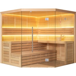 Finská sauna EAGO AWT E1611A hemlock 220×220 bez kamen