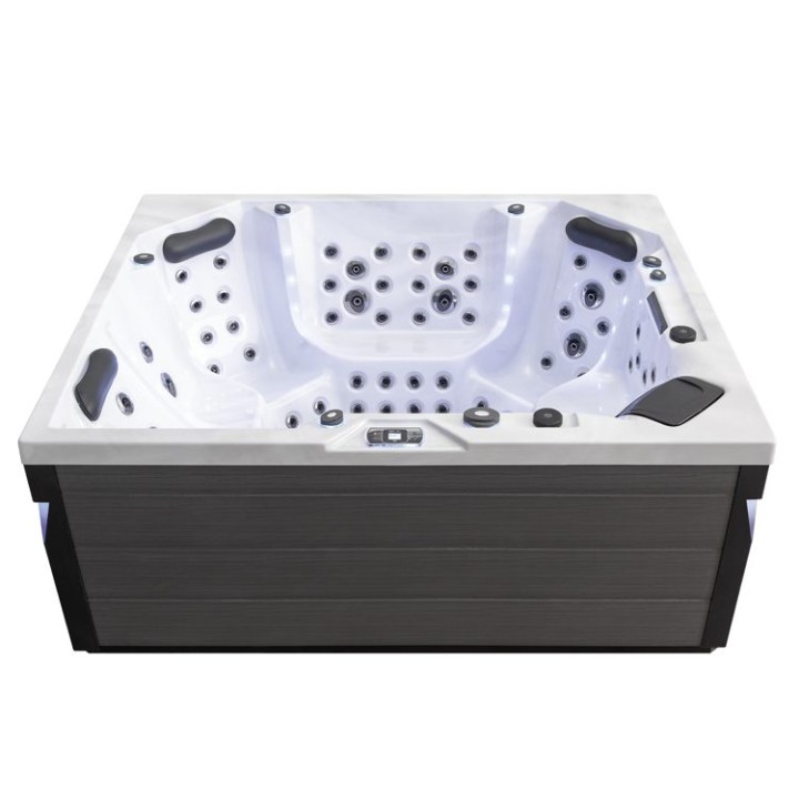 Venkovní vířivka EAGO AWT IN-406 premium Sterling Silver 225×185 šedá