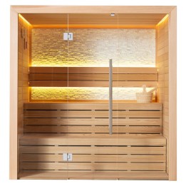 Finská sauna EAGO AWT E1604A červený cedr 200×160 bez kamen