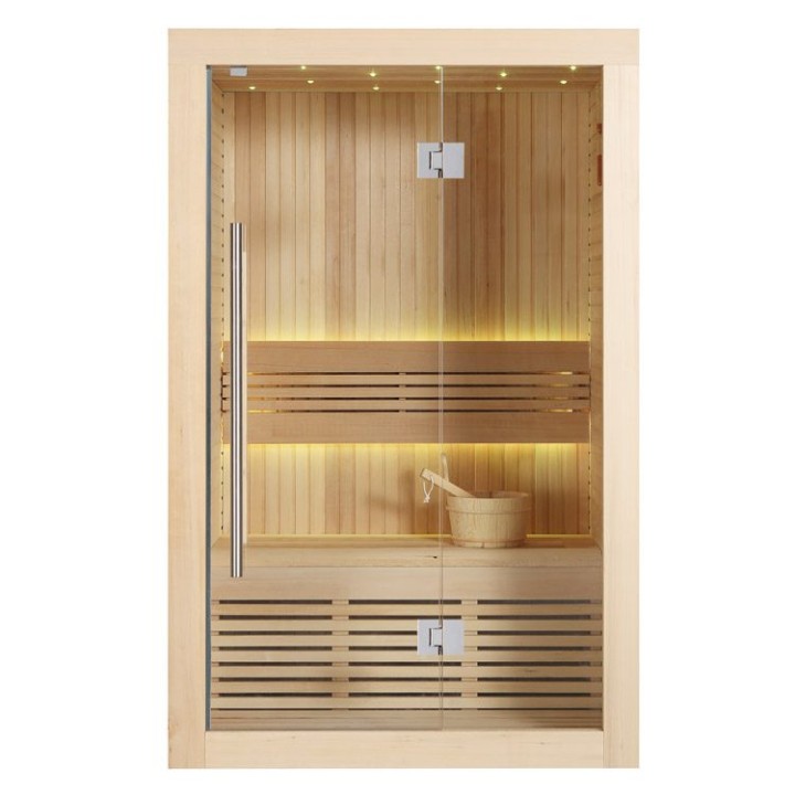 Finská sauna EAGO AWT E1113C hemlock 120×105 bez kamen