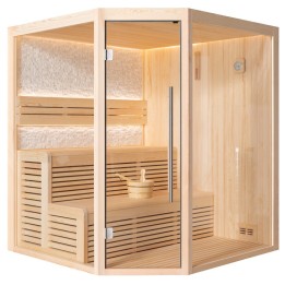 Finská sauna EAGO AWT E1811B borovice 160×160 bez kamen