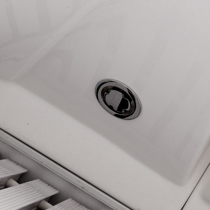 Parní sauna EAGO AWT S200B alu 146×131 levé provedení