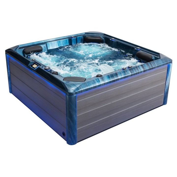 Venkovní vířivka EAGO AWT IN-701 premium OceanWave 212×212 šedá