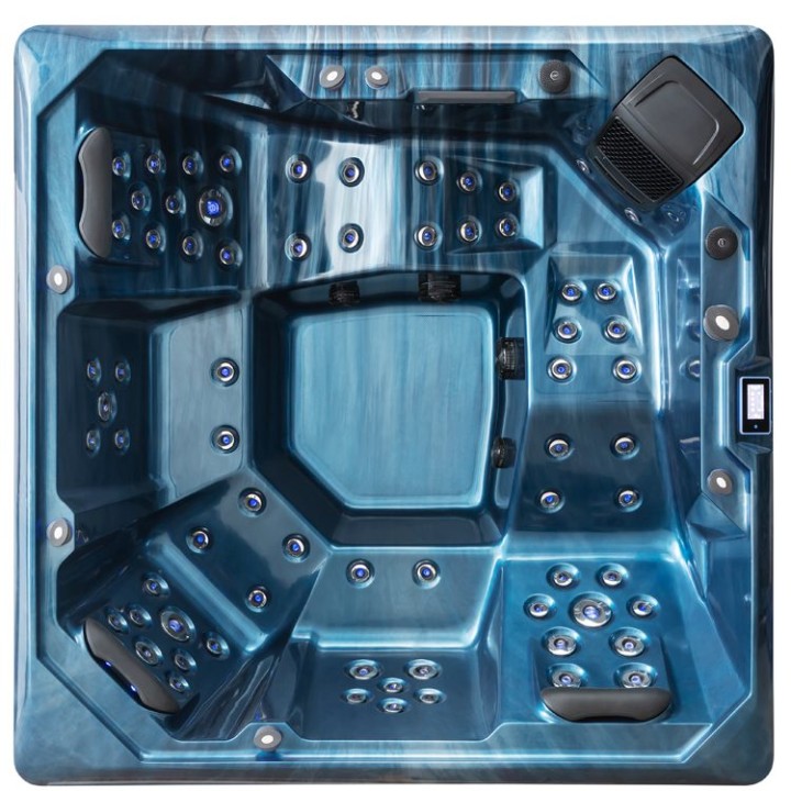 Venkovní vířivka EAGO AWT IN-701 premium OceanWave 212×212 šedá