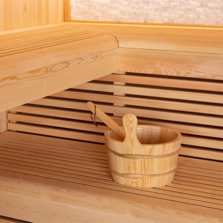 Finská sauna EAGO AWT E1812C borovice 180×160 bez kamen