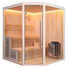 Finská sauna EAGO AWT B1801A borovice 180×180 9 kW Viking Bi-O