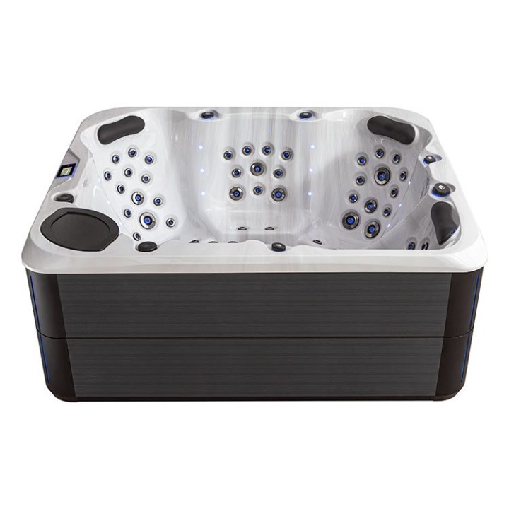 Venkovní vířivka EAGO AWT IN-804 extreme Sterling Silver 220×186 šedá