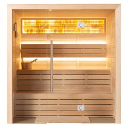 Finská sauna EAGO AWT E1624B hemlock 180×150 bez kamen