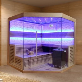 Luxusní finská sauna Bellagio E1242C Eos Cubo 180x180x216