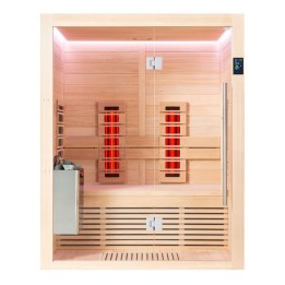 Infrakabina EAGO AWT E1250C-IR hemlock 150×110 6 kW TheWall
