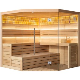 Finská sauna EAGO AWT E1621B hemlock 200×200 bez kamen