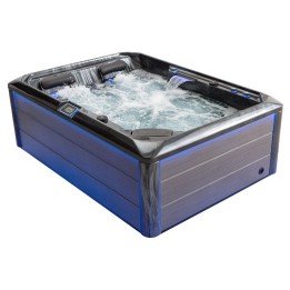 Venkovní vířivka EAGO AWT IN-704 premium CloudyBlack 220×160 šedá