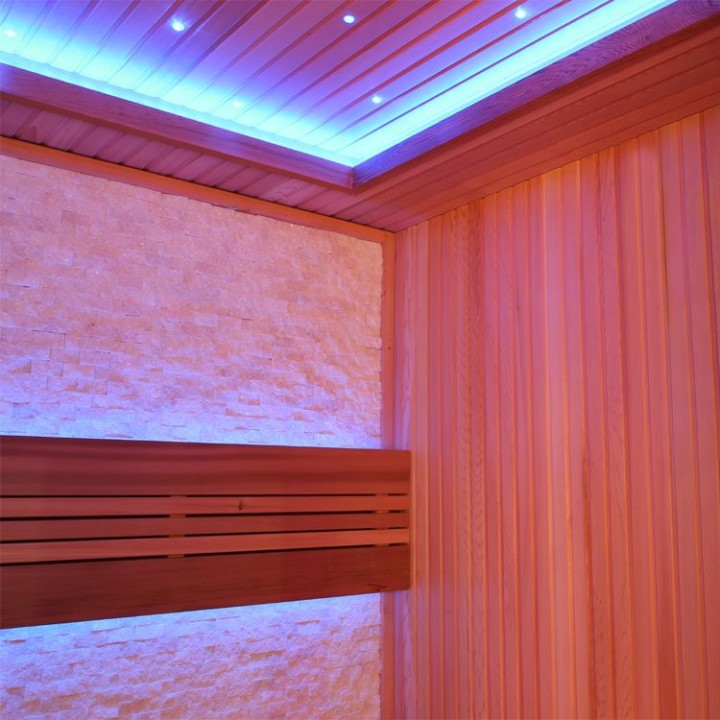 Finská sauna EAGO AWT E1244B červený cedr 180×150 9 kW Kivi