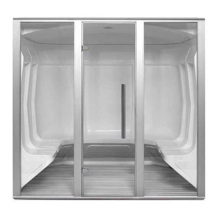 Parní sauna EAGO AWT S206A alu 220×191 10,8 kW Harvia
