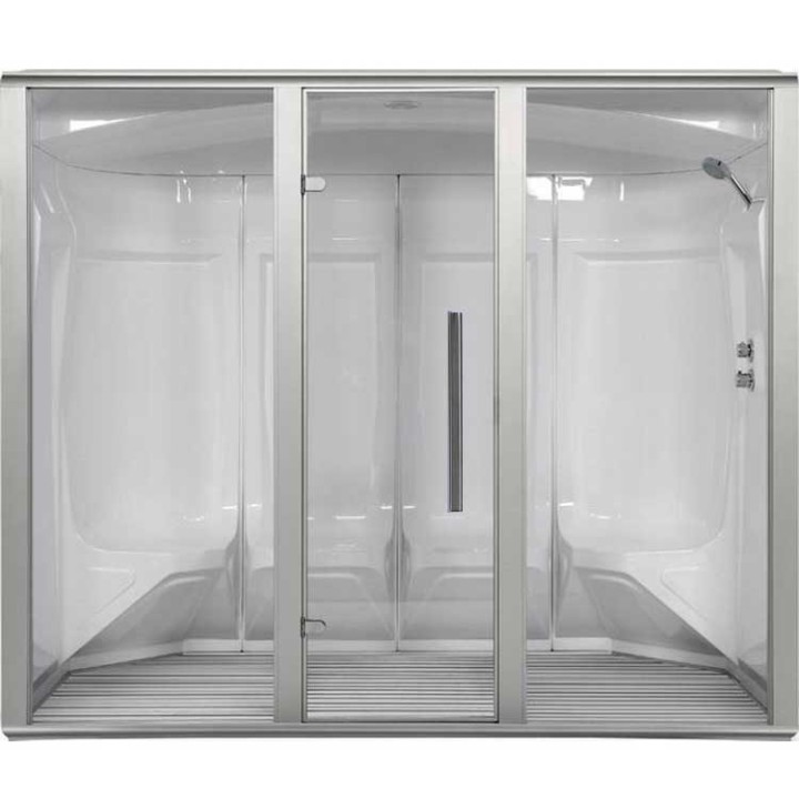 Parní sauna EAGO AWT S208B alu 250×131 10,8 kW Harvia