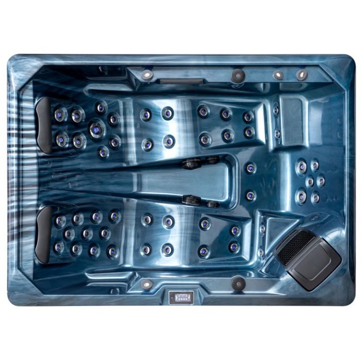 Venkovní vířivka EAGO AWT IN-704 premium OceanWave 220×160 šedá