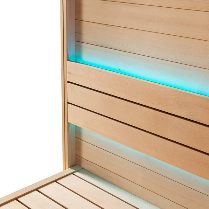 Finská sauna EAGO AWT B1612C hemlock 180×160 9 kW TheWall Bi-O