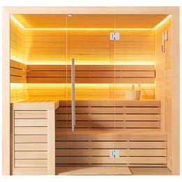Finská sauna EAGO AWT E1612B hemlock 200×170 bez kamen